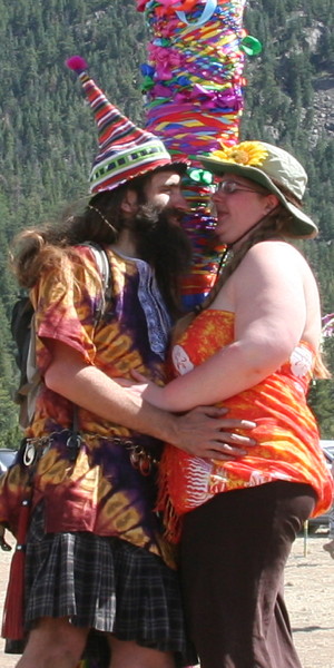 [Kelly and Trevor by the maypole]